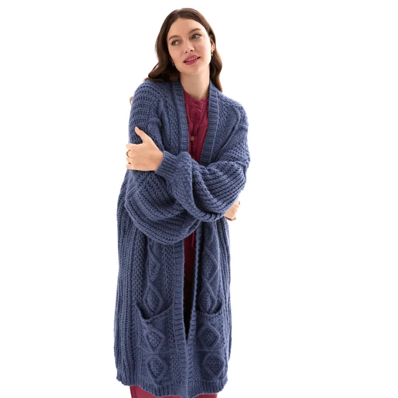 Stevie Maxi Cardigan | Denim Blue made by Cara & The Sky