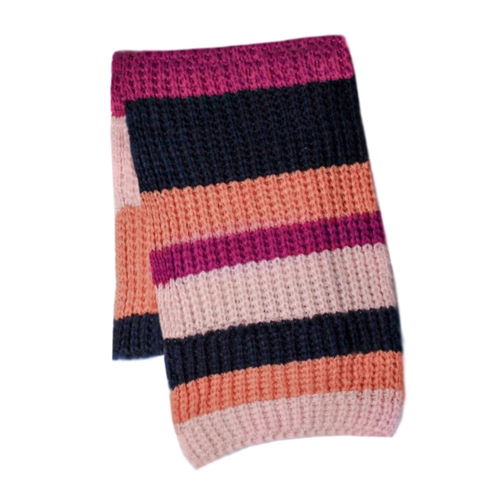Leia Stripe Oversized Chunky Scarf - Berry sold by Cara & The Sky product image thumbnail 2