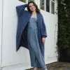 Alex Cable Balloon Sleeve Maxi Cardigan - Denim sold by Cara & The Sky