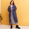Alex Cable Balloon Sleeve Maxi Cardigan - Denim sold by Cara & The Sky