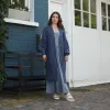 Alex Cable Balloon Sleeve Maxi Cardigan - Denim sold by Cara & The Sky