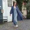 Alex Cable Balloon Sleeve Maxi Cardigan - Denim sold by Cara & The Sky