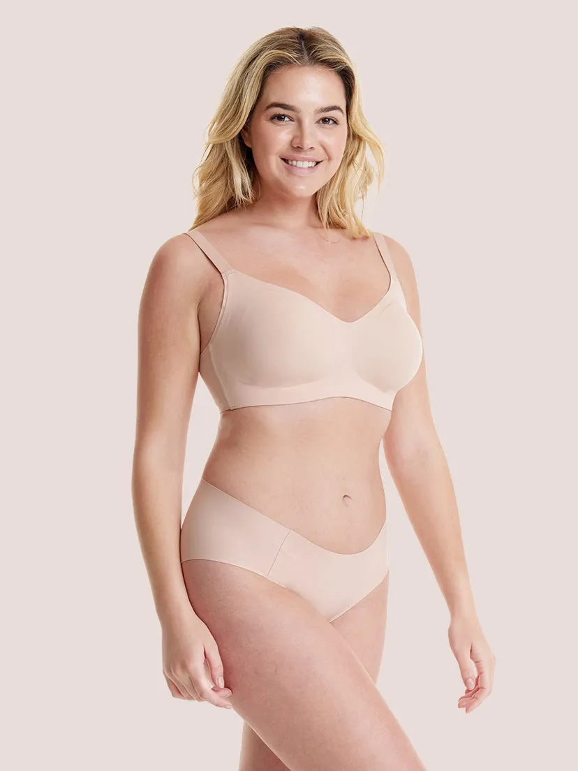 Born For Her 2.0 Basic Buttery Smooth Lightly Lined Wireless Bra sold by Comfelie product image thumbnail 4
