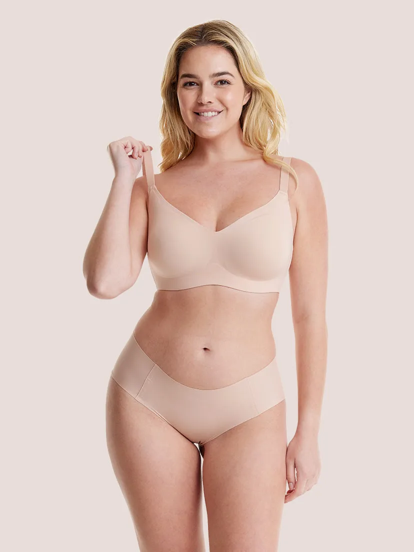 Born For Her 2.0 Basic Buttery Smooth Lightly Lined Wireless Bra sold by Comfelie product image thumbnail 3