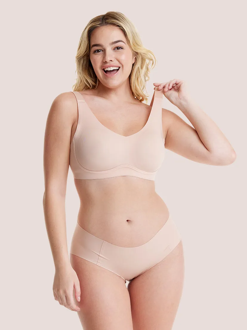 Zero Gravity Sculpt No Spillage Seamless T-Shirt Bra sold by Comfelie product image thumbnail 4