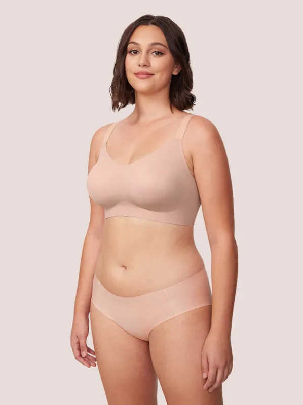 Airlite Removable Padding Wrinkle Cup Seamless Bra sold by Comfelie