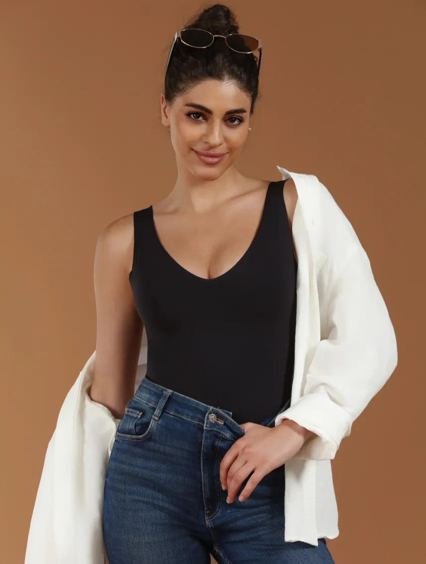 Classic V-neck Bodysuit sold by Comfelie product image thumbnail 2