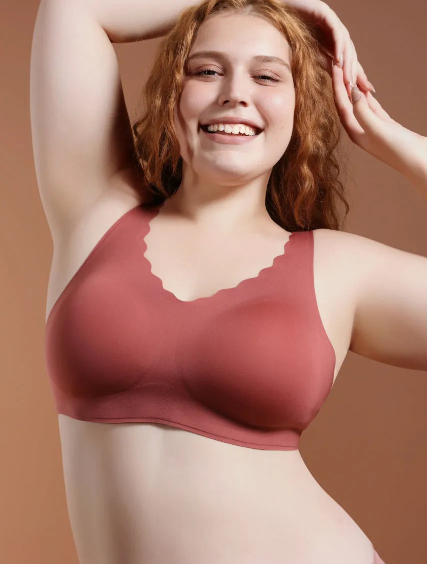 Airlite Breathable Seamless Bra with Scallop Edges sold by Comfelie product image thumbnail 4