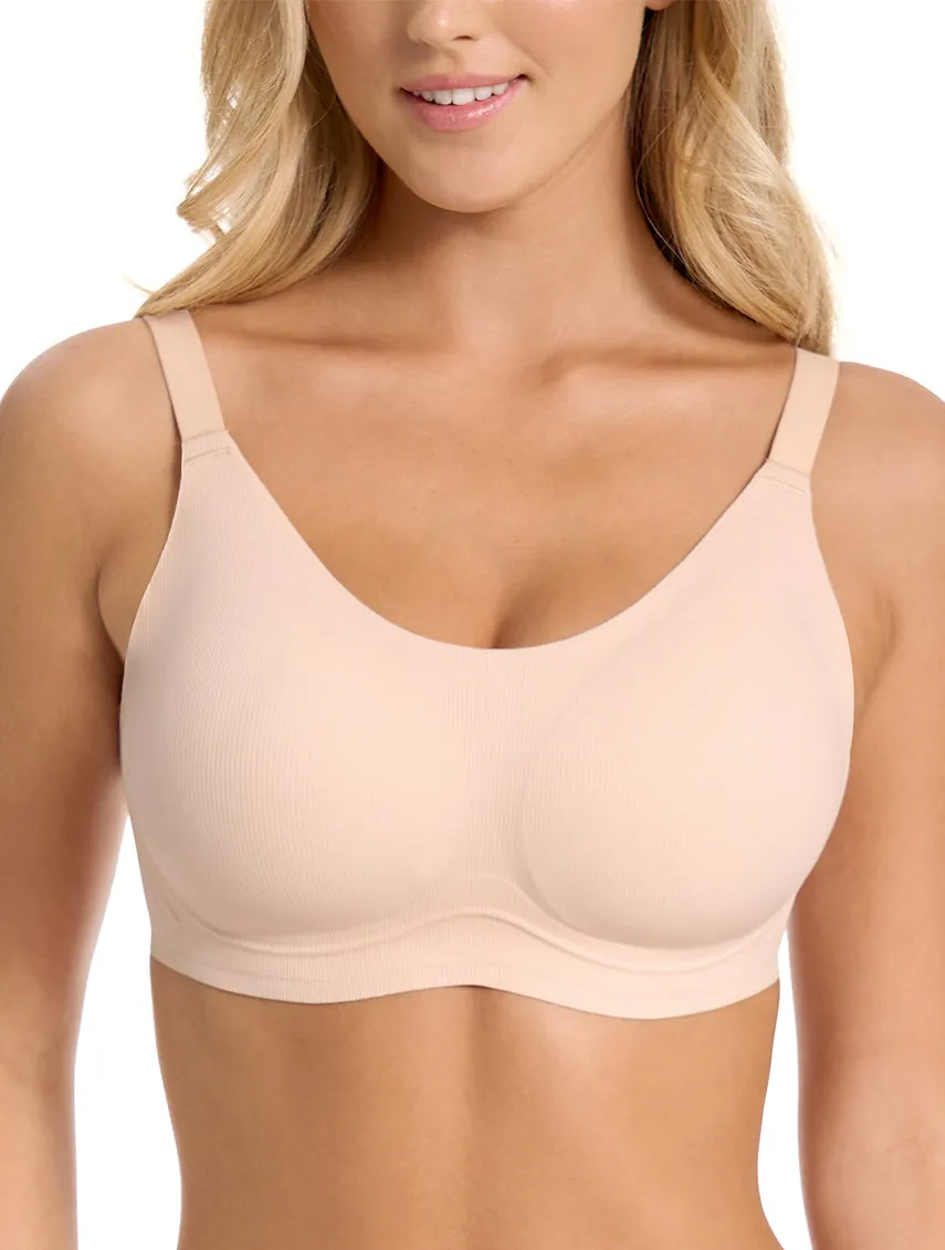 Airlite Vertical Stripe Spaghetti Strap Breathable Bra sold by Comfelie