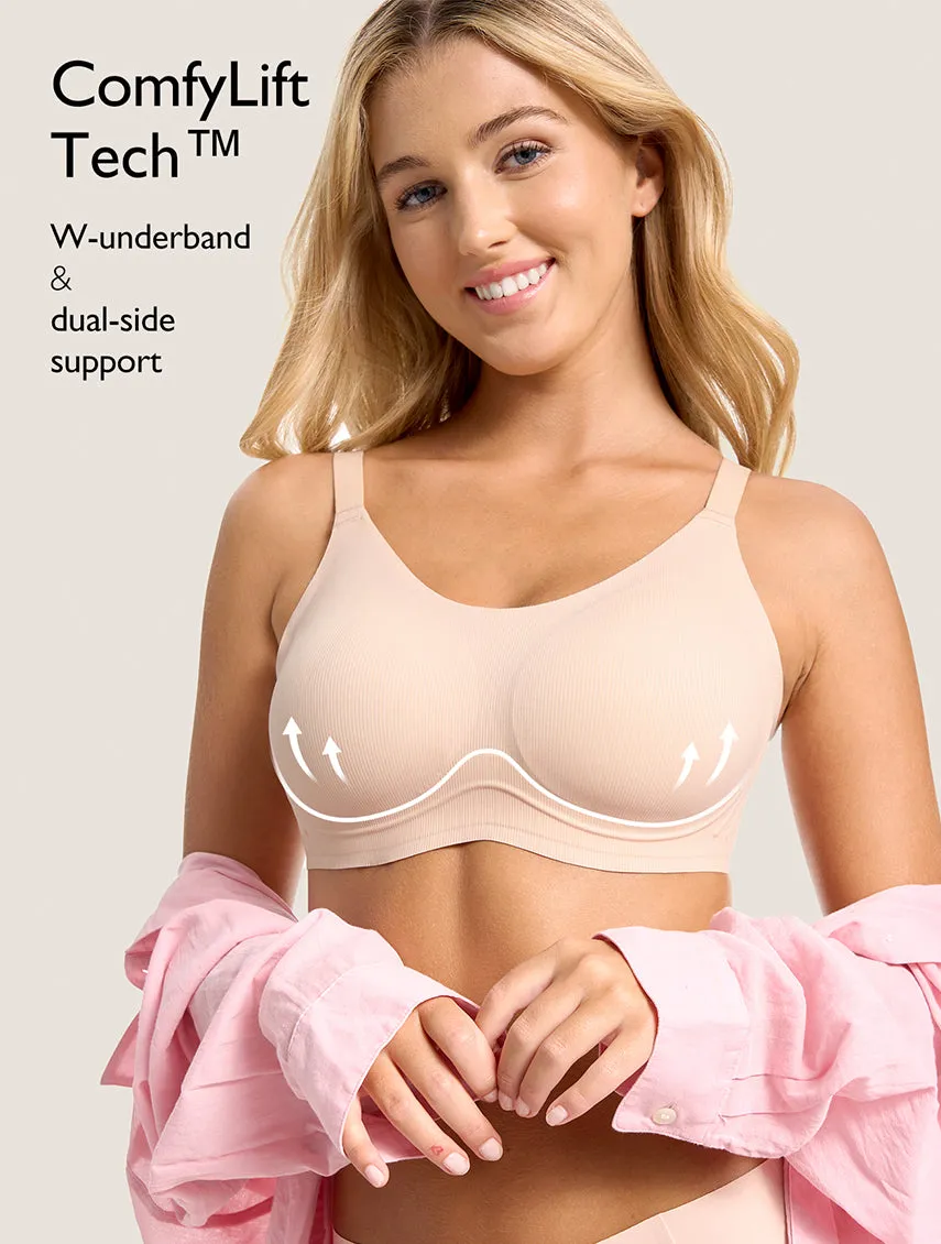 Airlite Vertical Stripe Spaghetti Strap Breathable Bra sold by Comfelie product image thumbnail 3