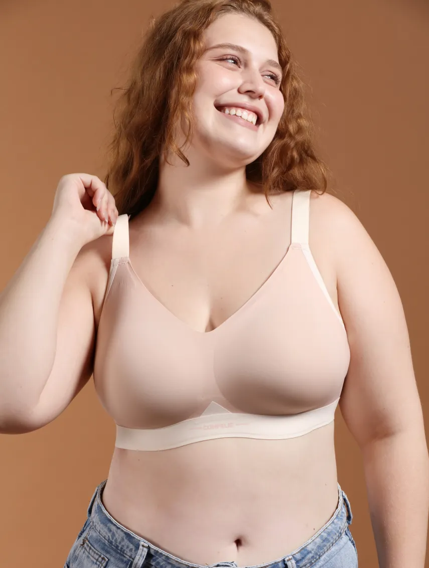 Airlite Everyday Bra with V-Neck Color Blocking sold by Comfelie