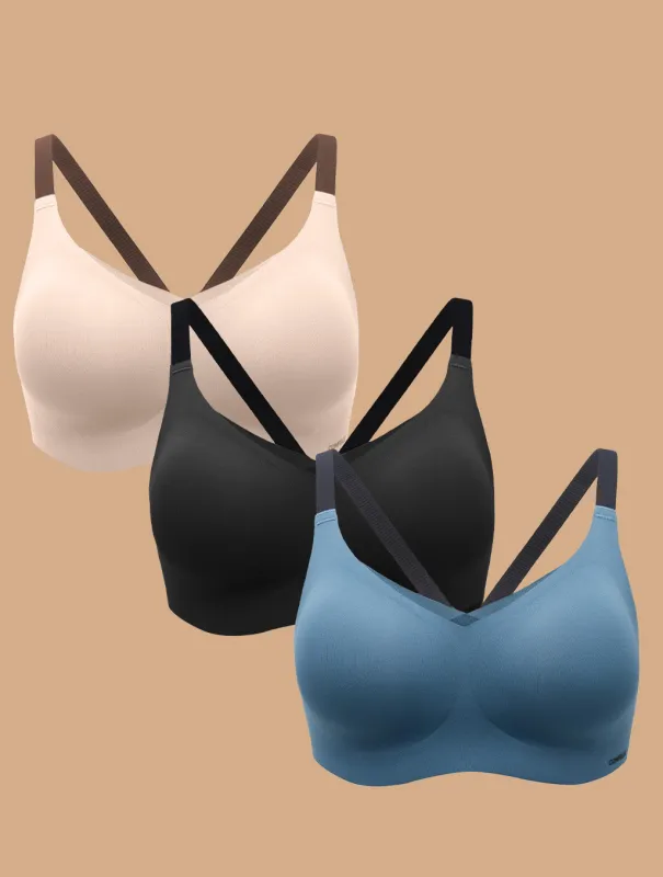 Zero Gravity Sculpt Plunge Mesh Bra(3 Pack) sold by Comfelie