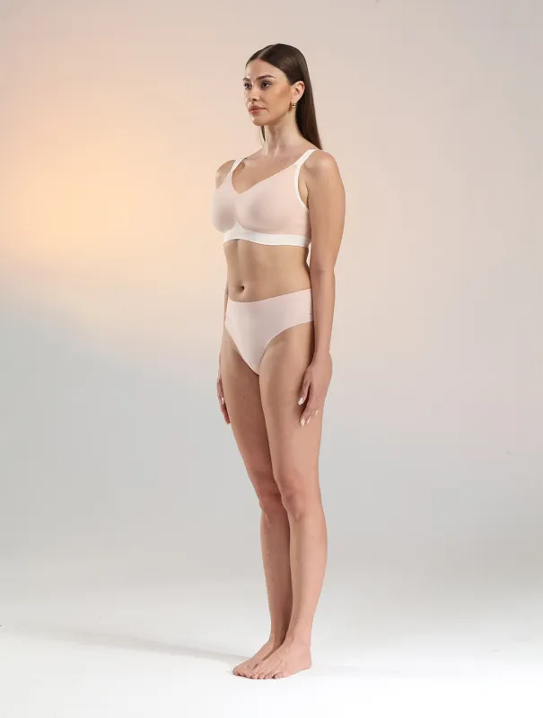 Airlite Everyday Bra V-Neck Color with Blocking sold by Comfelie