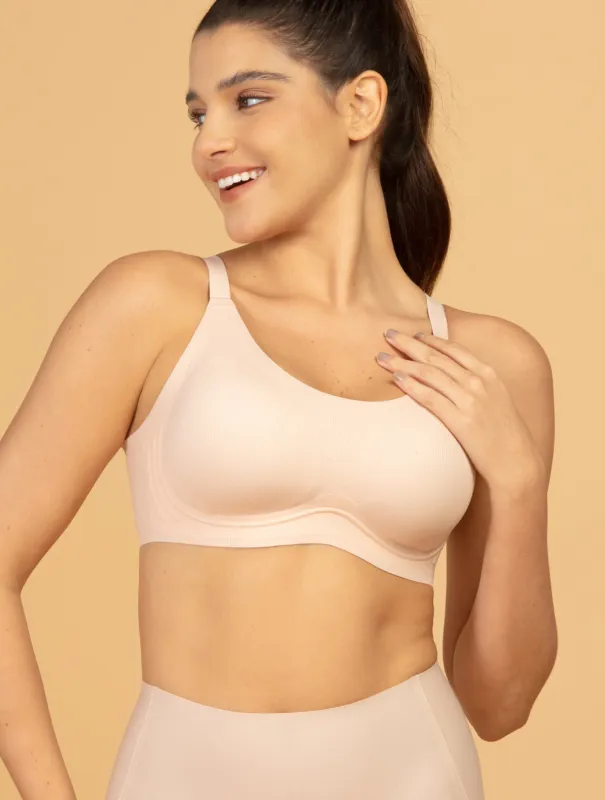 Airlite Wireless Breathable Bra with Vertical Stripes sold by Comfelie