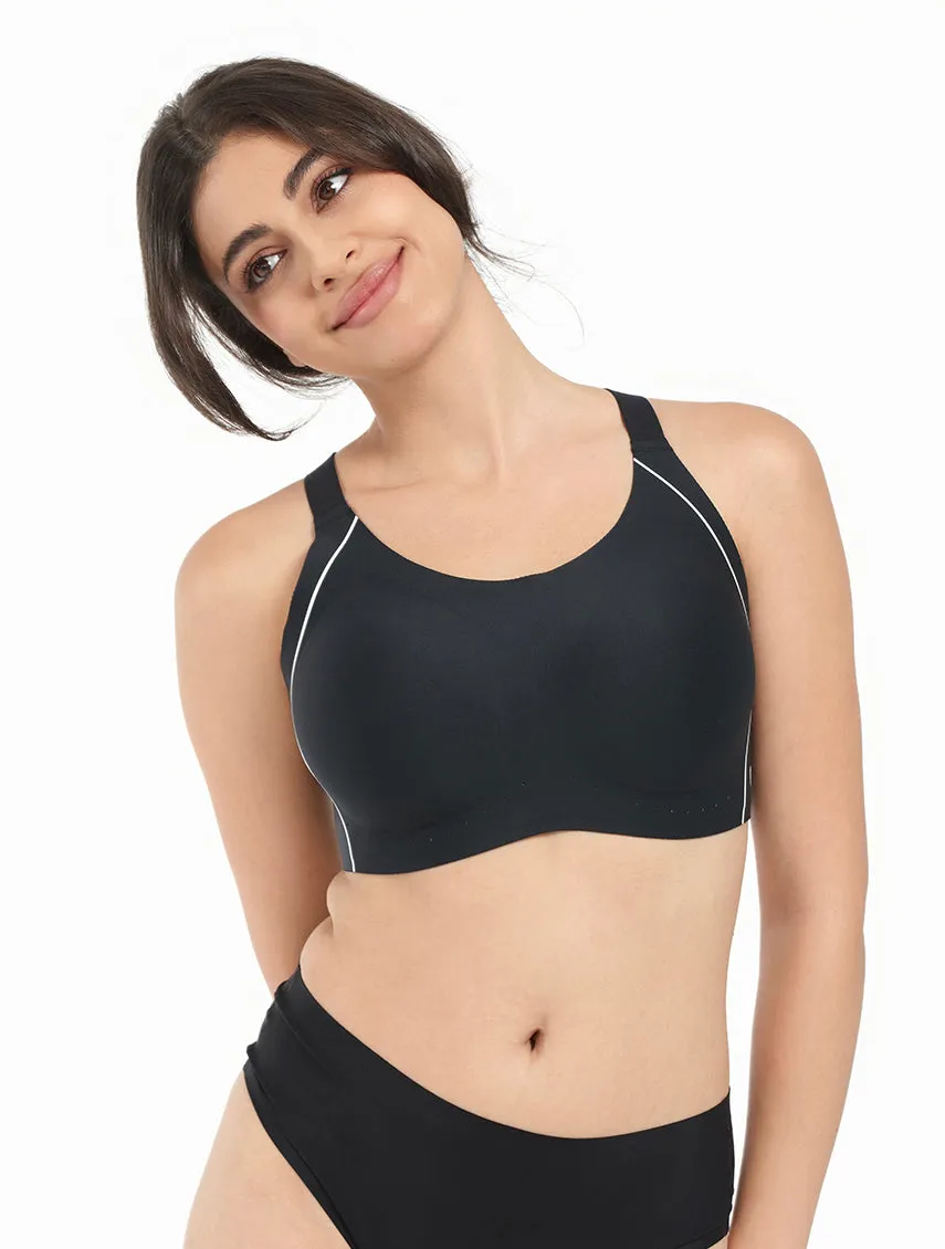 Aero Poise Crossback Support Light Sports Bra sold by Comfelie product image thumbnail 4