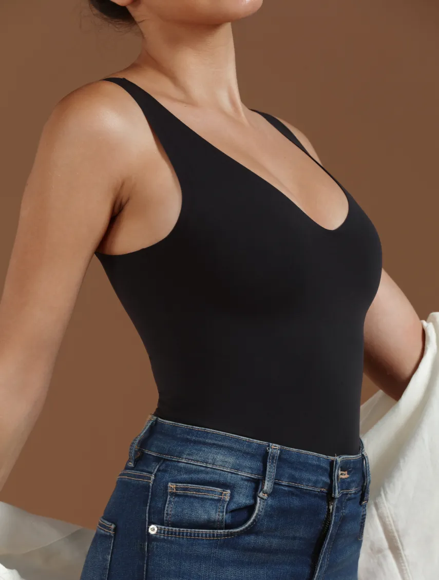 V-neck Classic Bodysuit sold by Comfelie product image thumbnail 3