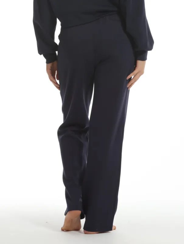 Soft Mid-Rise Straight-Leg Pant sold by Comfelie