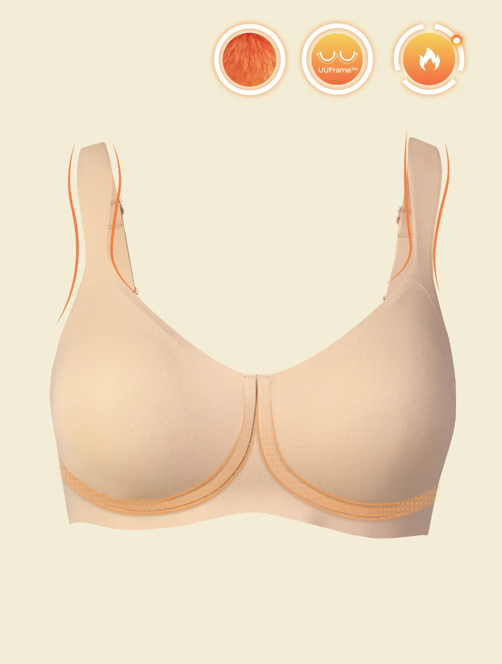 Comfelie Anti-Uniboob Brushed Full Coverage Bra with UU Frame™ (Pre-Sale) sold by Comfelie product image thumbnail 3