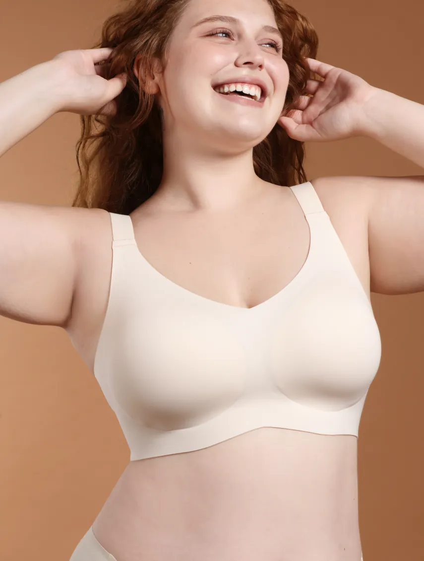Comfelie Seamless 3D Perforated Deep Cups Comfortable Bra sold by Comfelie product image thumbnail 2