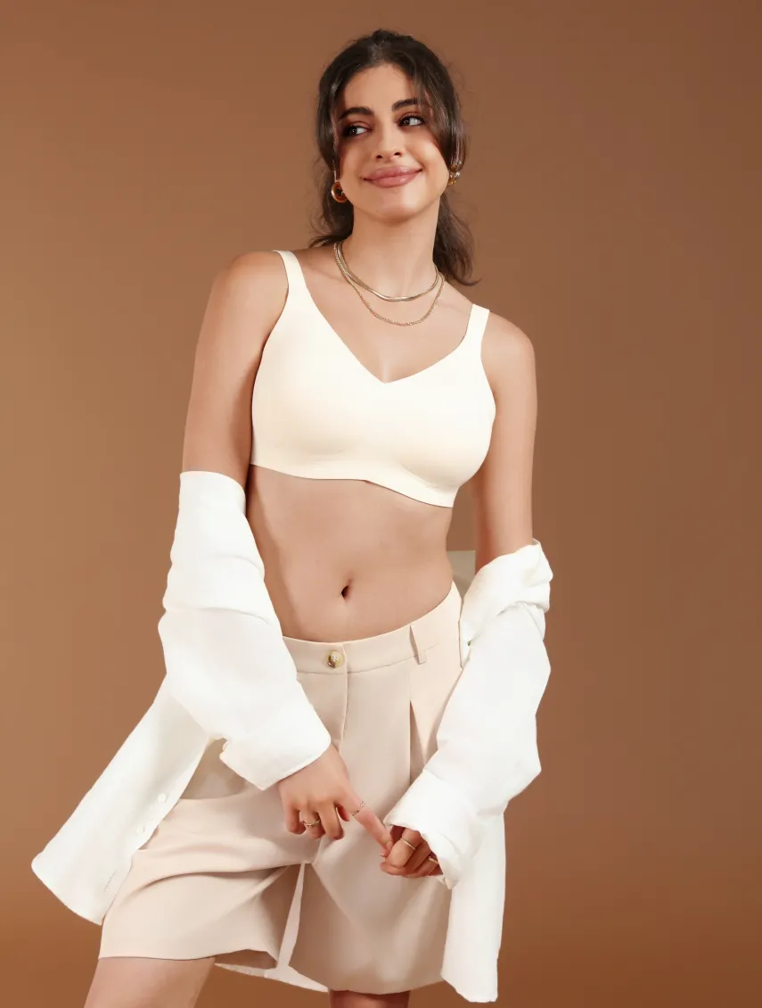 Comfelie Seamless 3D Perforated Deep Cups Comfortable Bra sold by Comfelie product image thumbnail 5