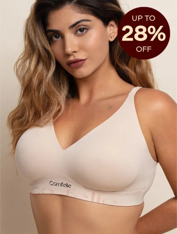 Comfelie VIVA V Wireless Deep Plunge Bra with Smart Wear Indicator sold by Comfelie