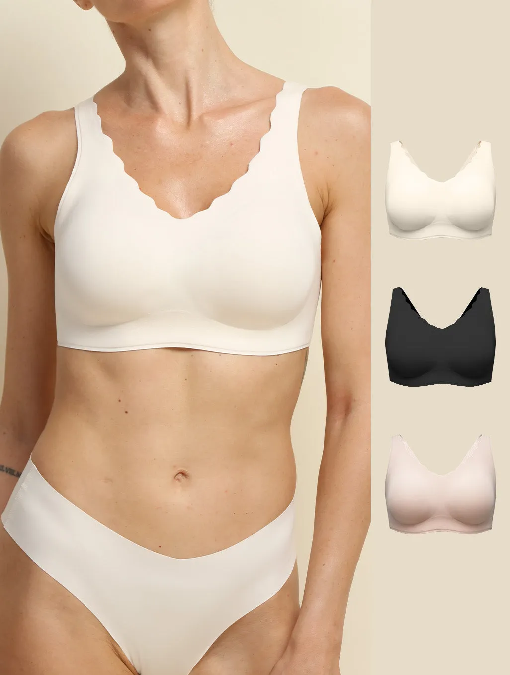 Comfelie 3D Air Cups Seamless Breathable Bra (3 Pack) sold by Comfelie