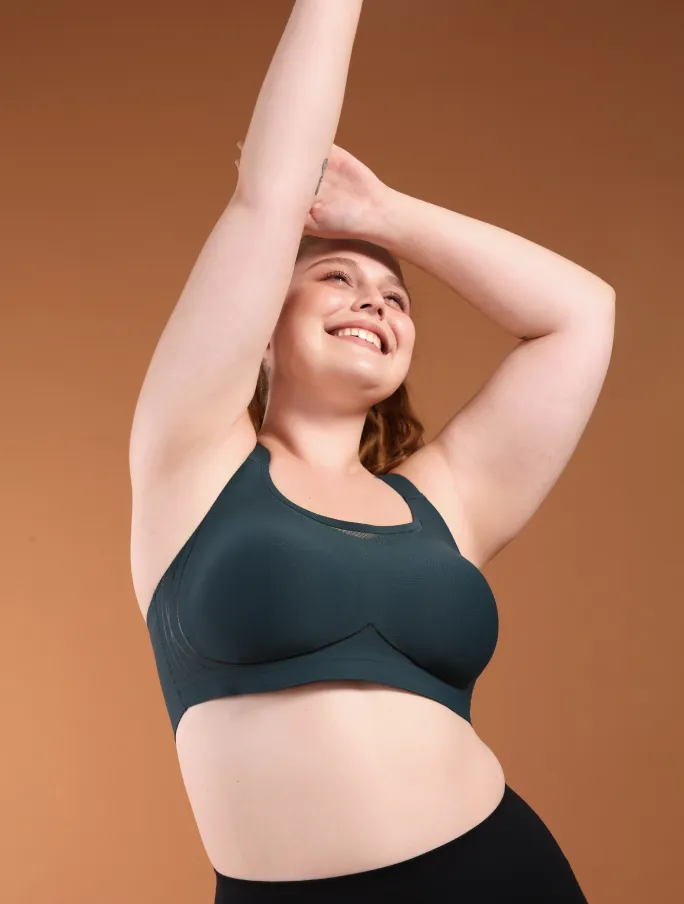 Aero Poise Racerback Sports Bra sold by Comfelie product image thumbnail 4