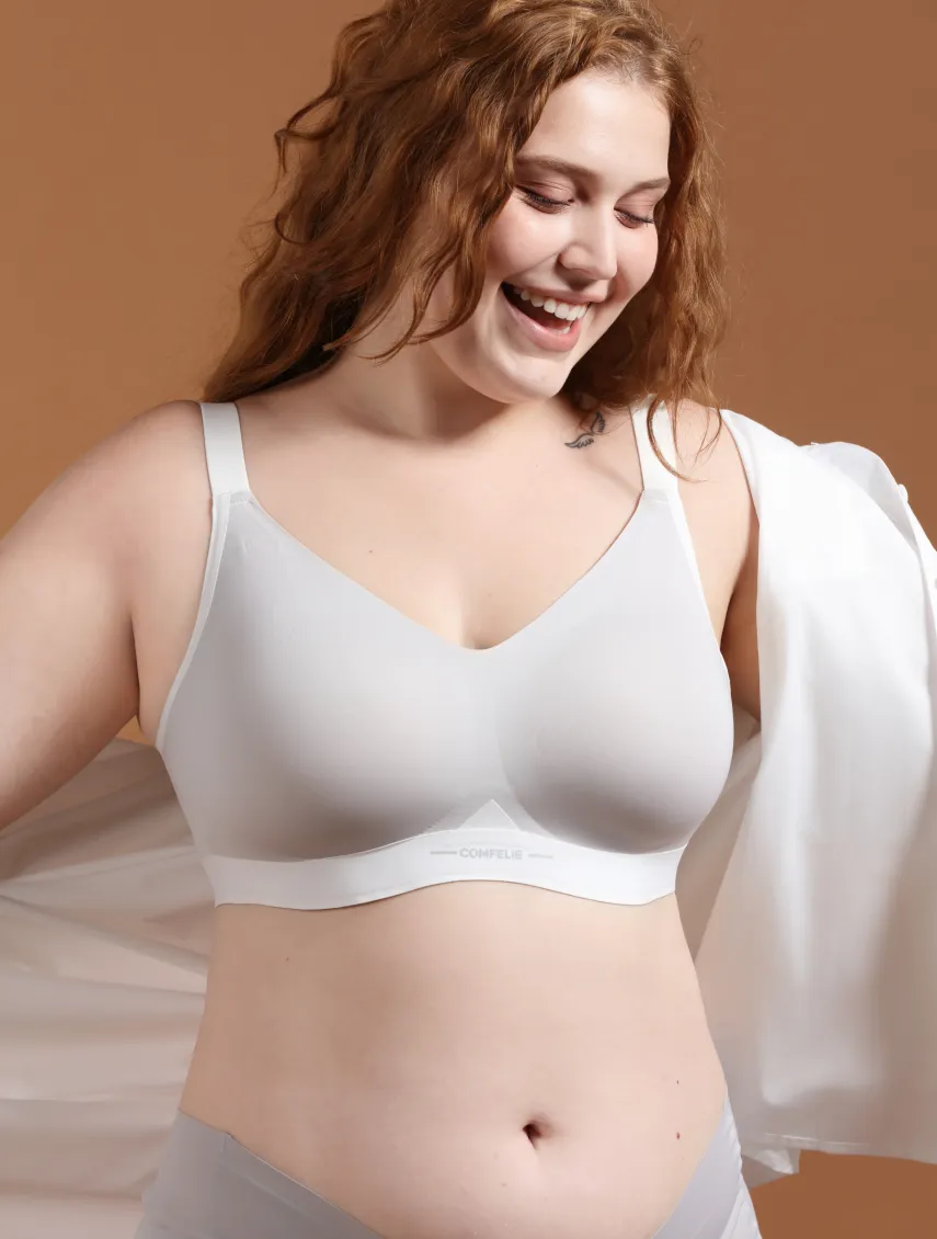 Airlite Color Block V-Neck Everyday Bra sold by Comfelie