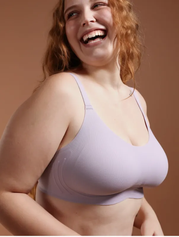 Airlite Breathable Wireless Bra with Vertical Stripes sold by Comfelie