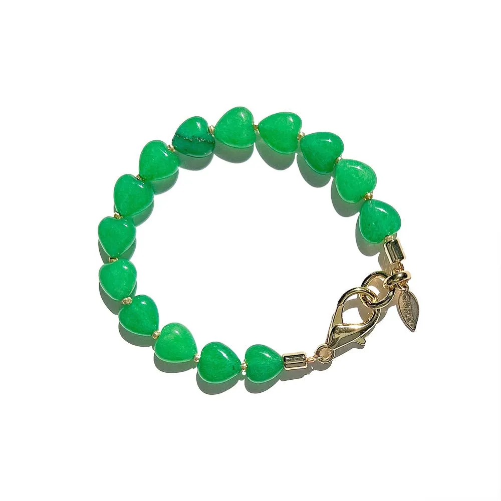 Aine Hearts Bracelet - Jade sold by Gather Brooklyn product image thumbnail 4