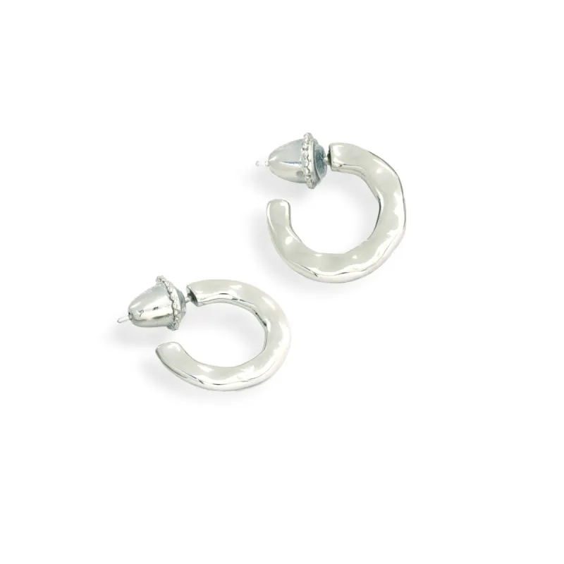 Mari Hoop - Silver sold by Gather Brooklyn