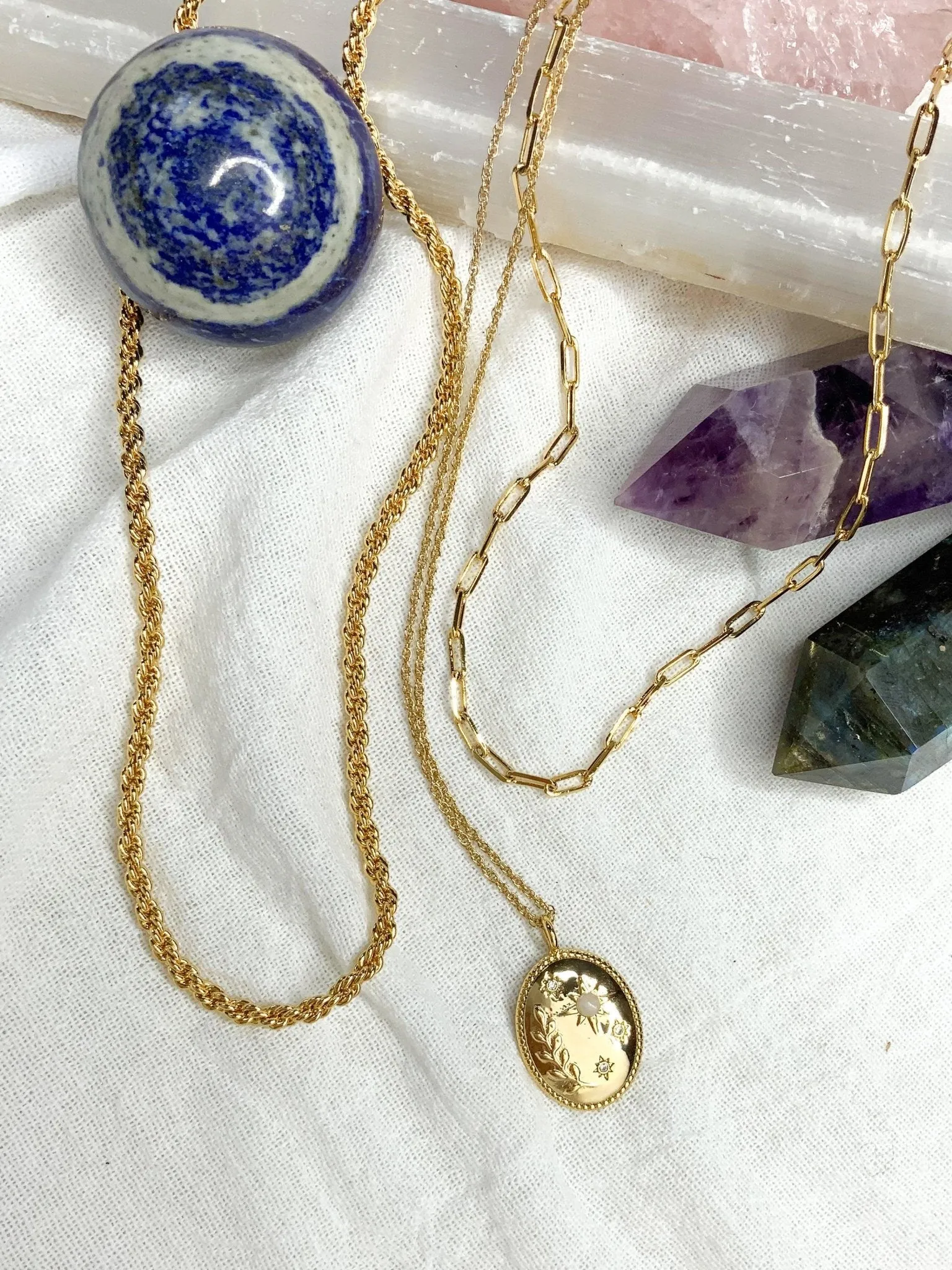 Goddess Sisters Necklace Trio sold by Gather Brooklyn product image thumbnail 3