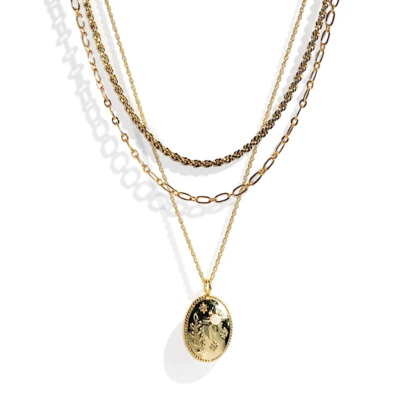 Goddess Sisters Necklace Trio sold by Gather Brooklyn