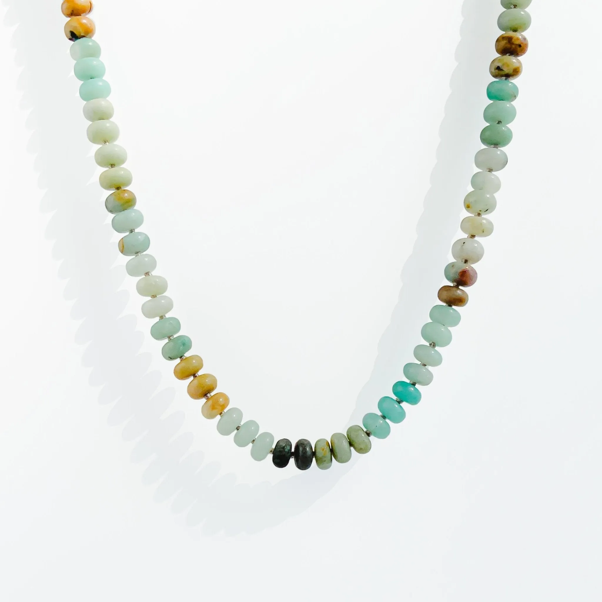 Amazonite Candy Bead Necklace sold by Gather Brooklyn product image thumbnail 2