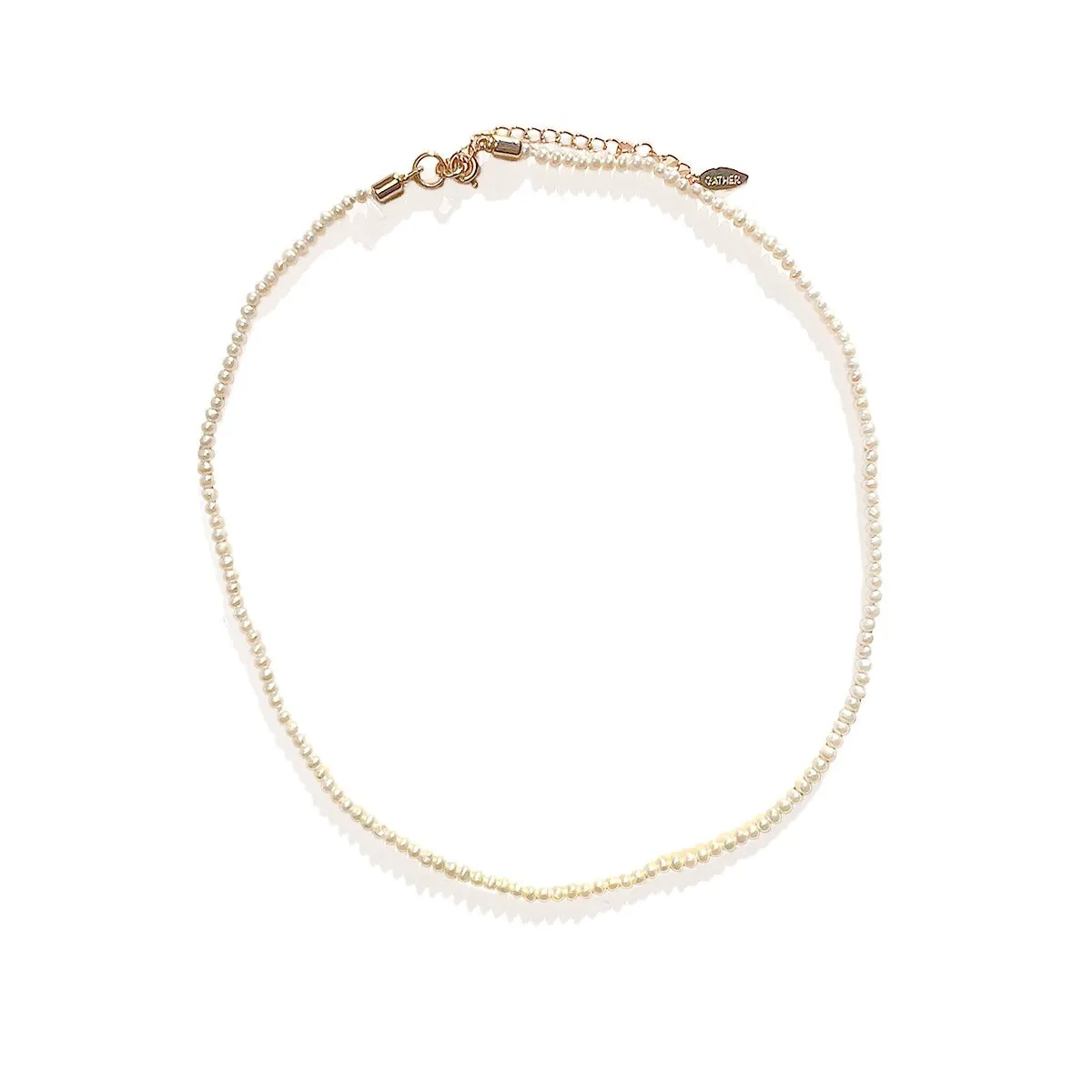 Margaret Mini Pearl Necklace sold by Gather Brooklyn product image thumbnail 2