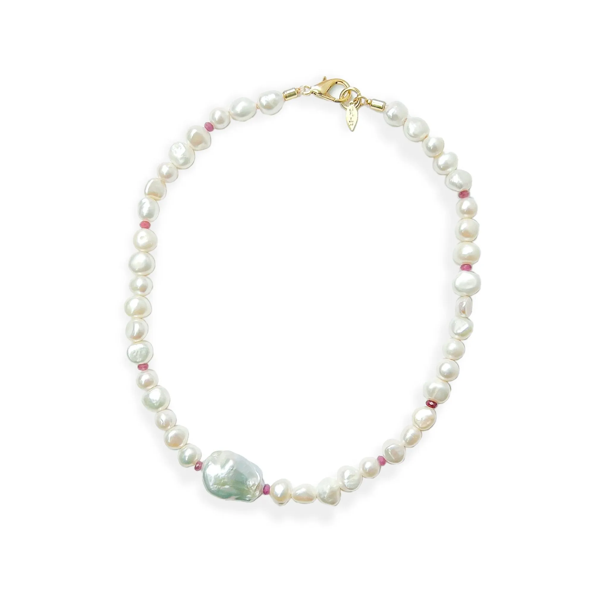 Calliope Pearl Statement Necklace sold by Gather Brooklyn