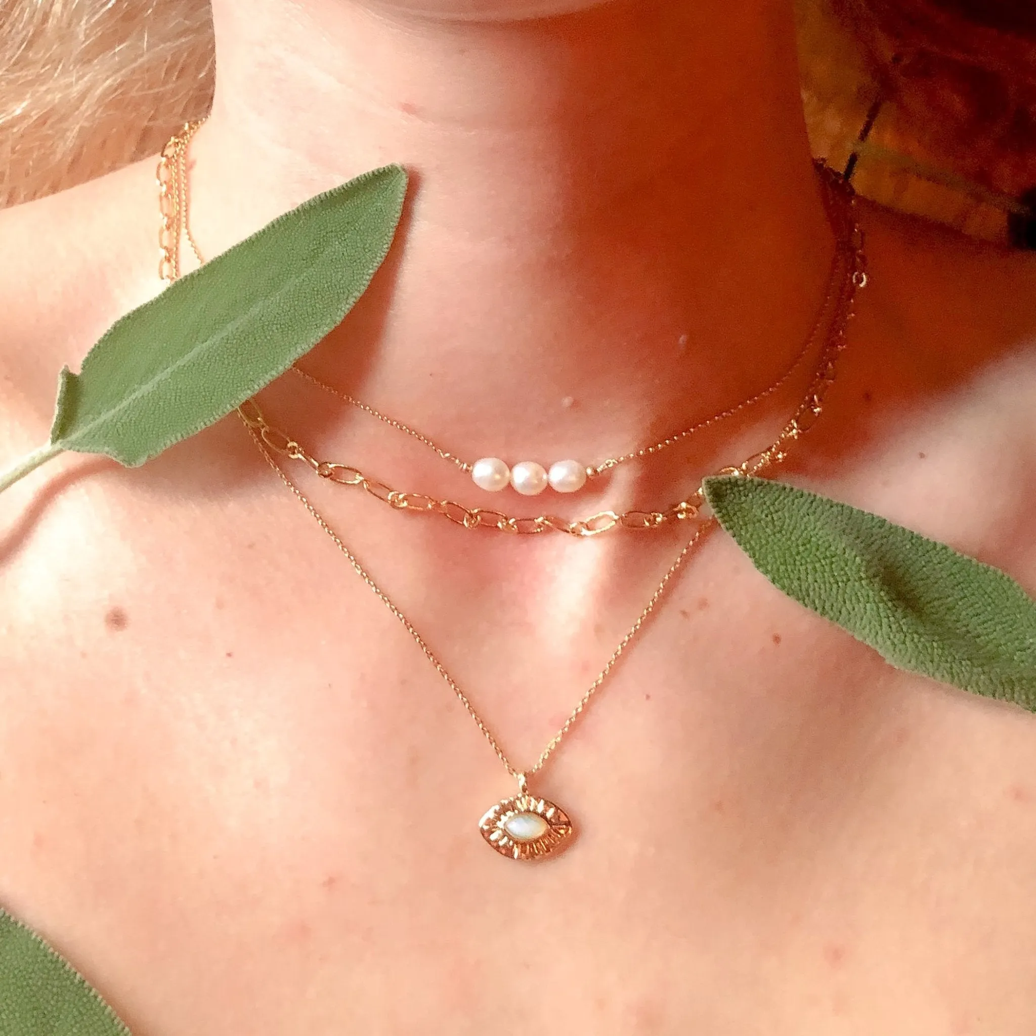 Venus Necklace - Gold sold by Gather Brooklyn product image thumbnail 5