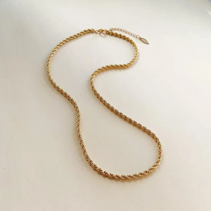 Minerva Rope Chain - Gold sold by Gather Brooklyn