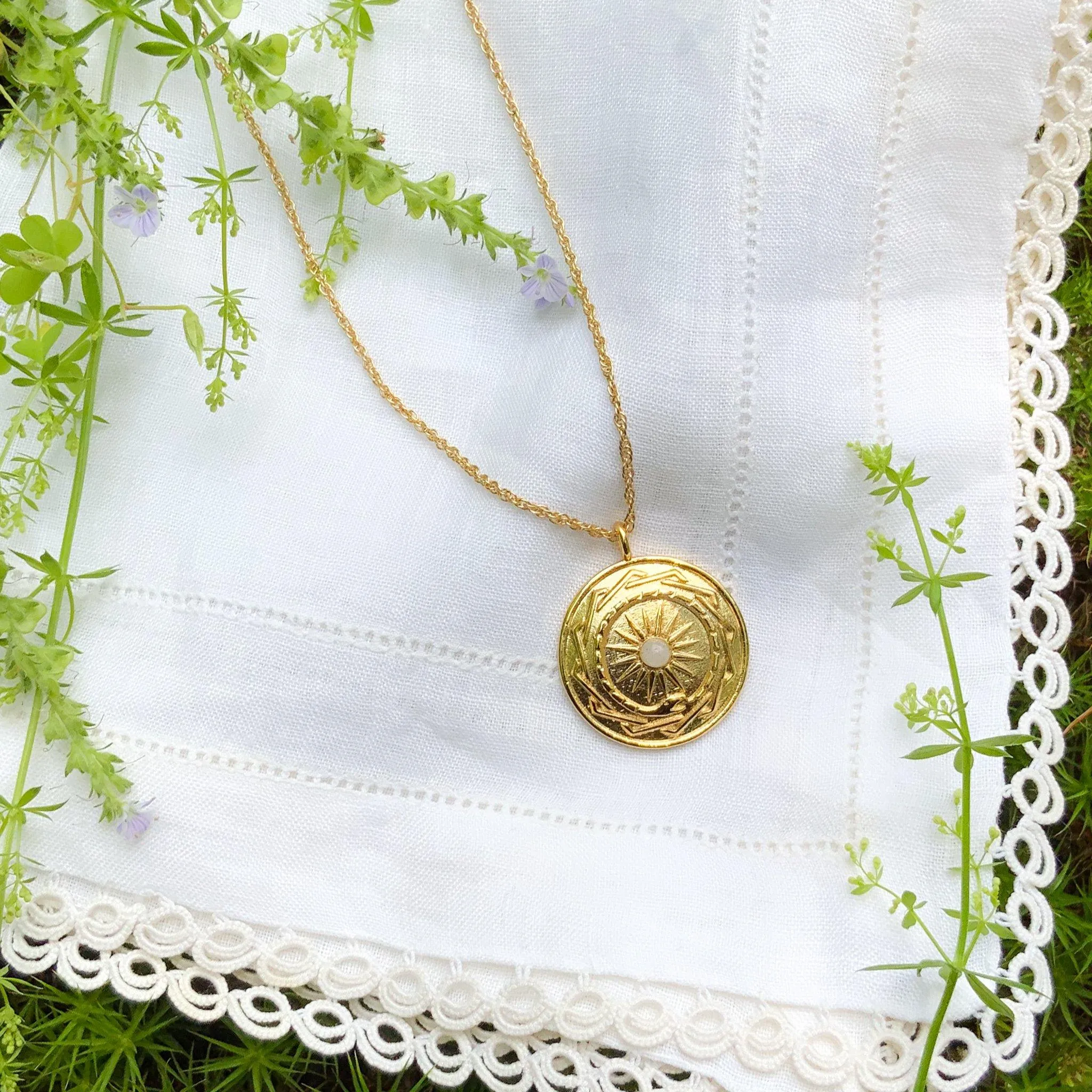 Resilience Pendant - Gold sold by Gather Brooklyn product image thumbnail 2