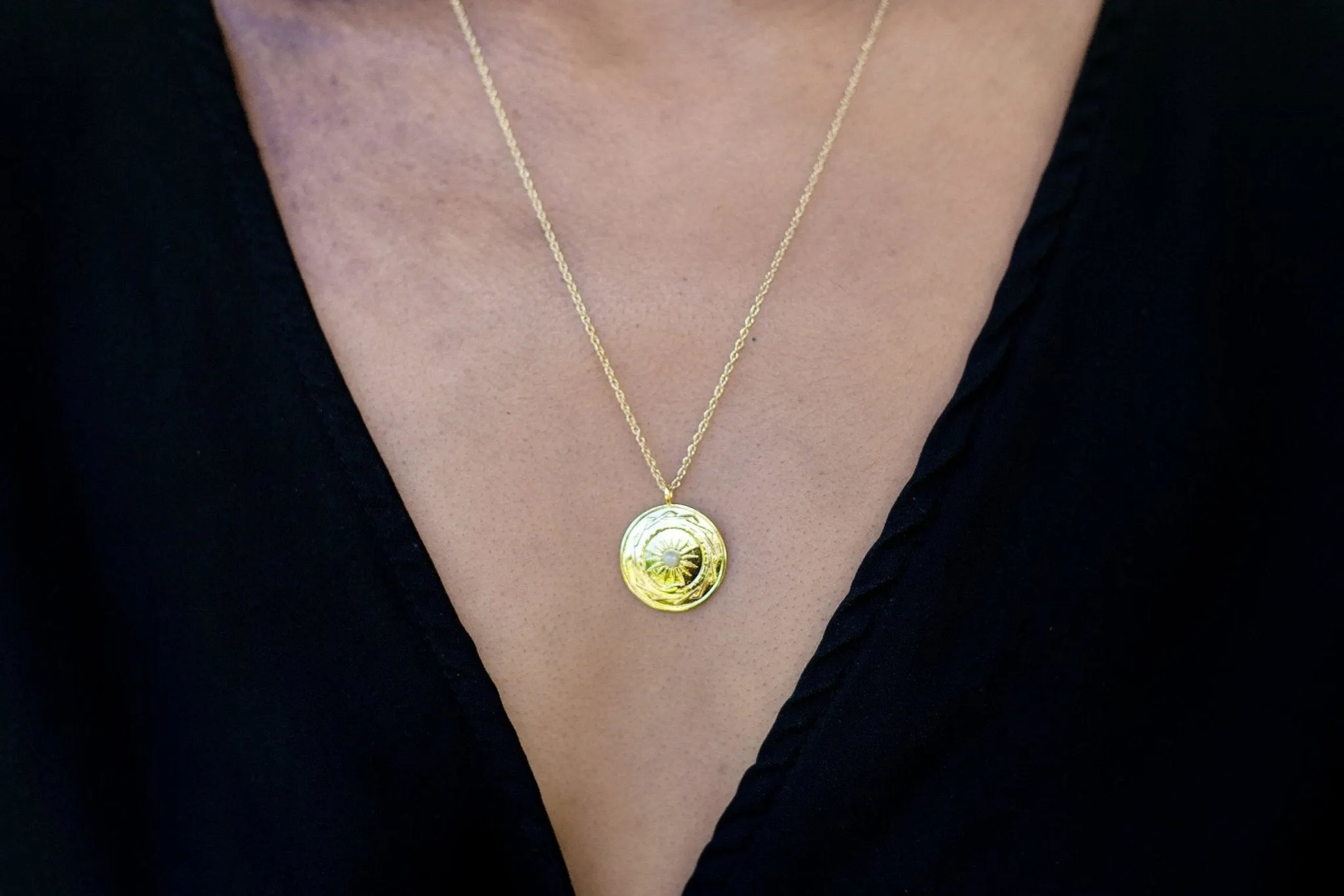 Resilience Pendant - Gold sold by Gather Brooklyn product image thumbnail 3
