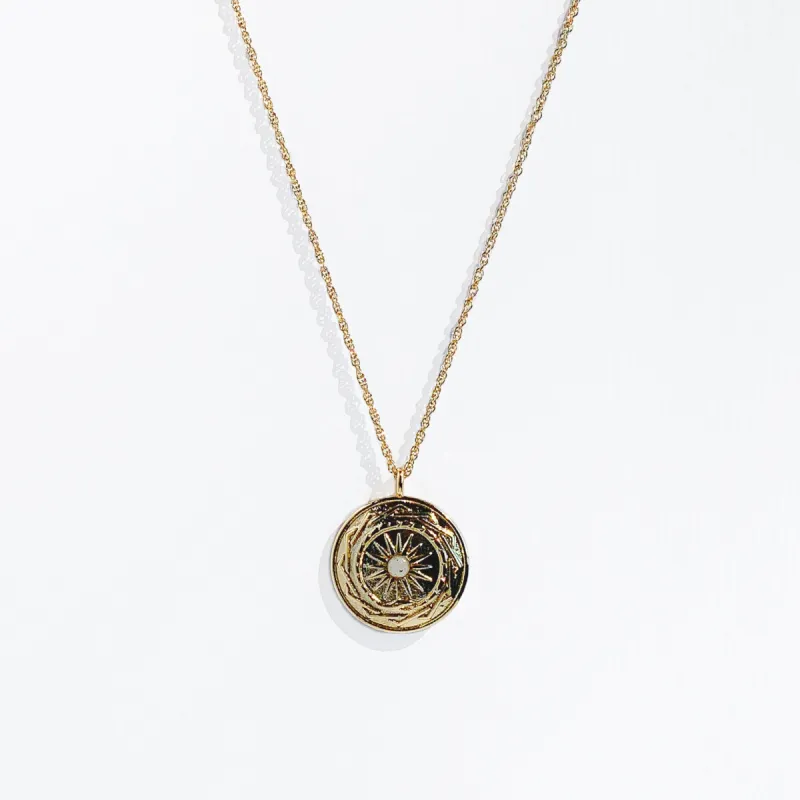 Resilience Pendant - Gold made by Gather Brooklyn