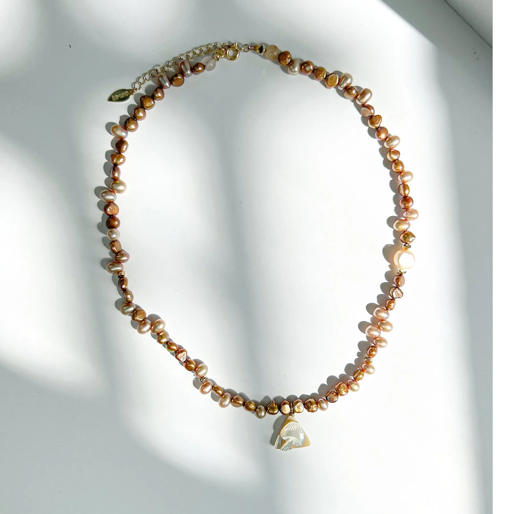 Forager Charm & Pearl Necklace sold by Gather Brooklyn product image thumbnail 3