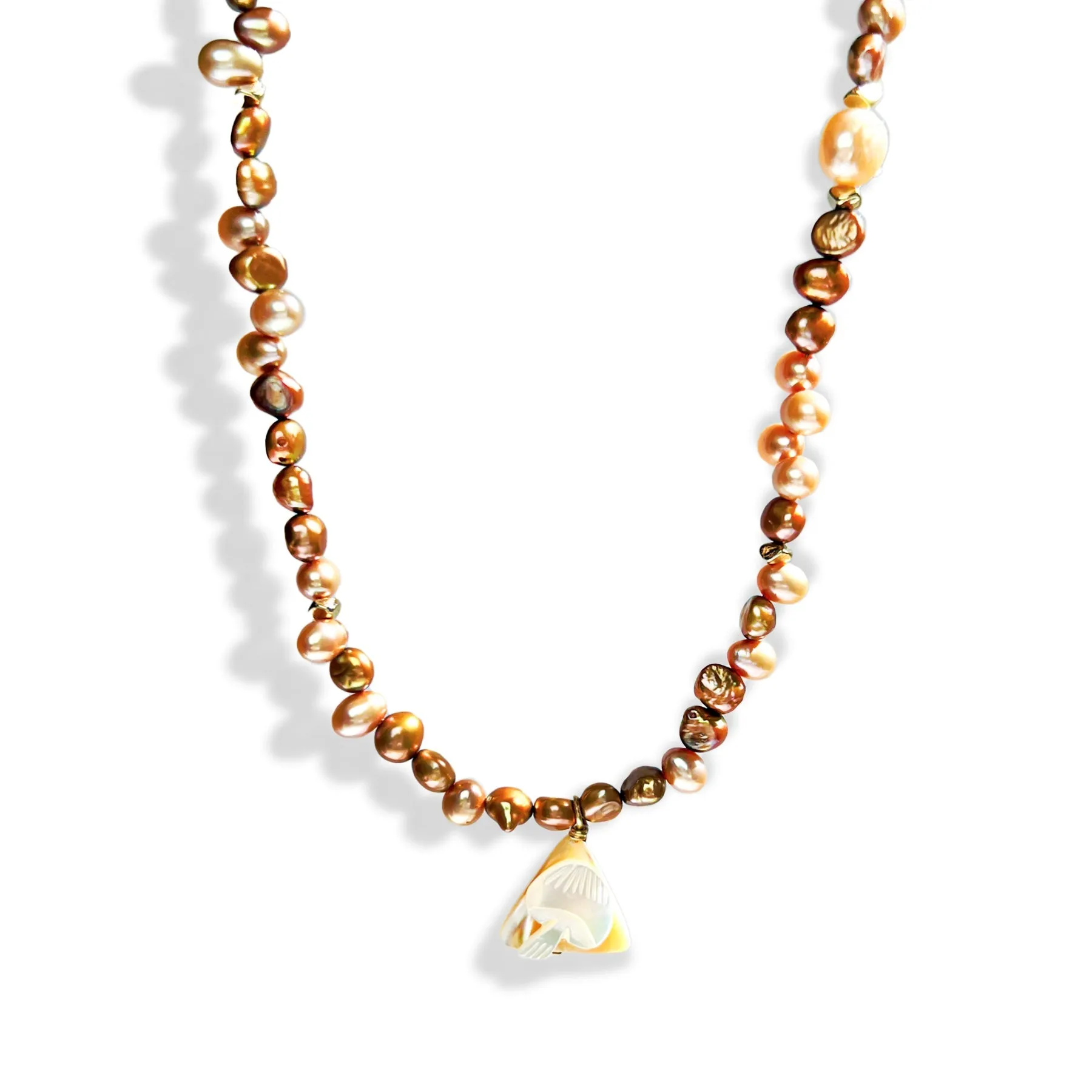 Forager Charm & Pearl Necklace sold by Gather Brooklyn product image thumbnail 2