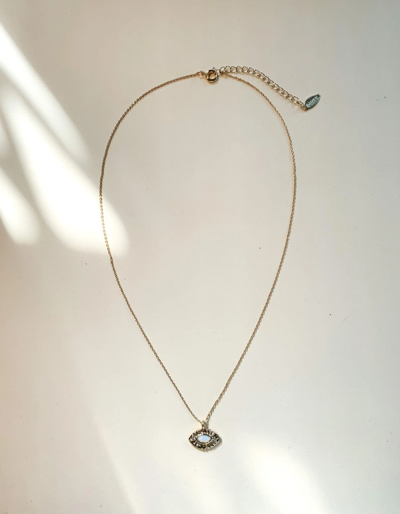 Dainty Evil Eye Necklace - Gold sold by Gather Brooklyn product image thumbnail 4