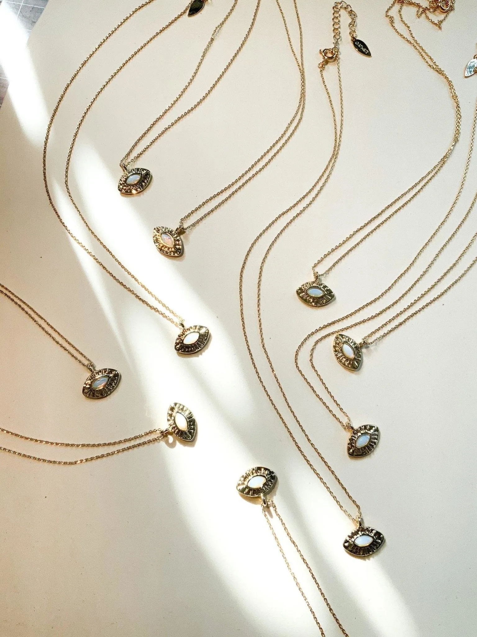 Dainty Evil Eye Necklace - Gold sold by Gather Brooklyn product image thumbnail 5