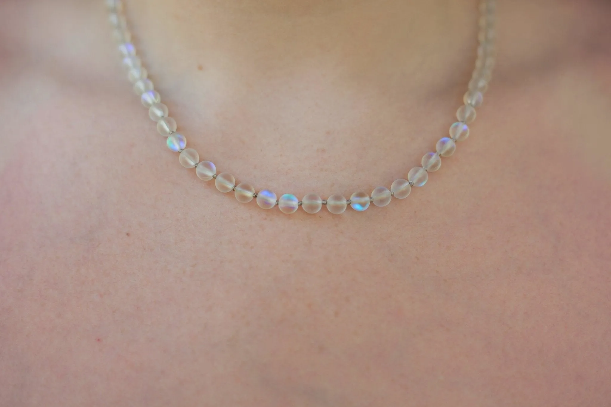 Moon Bead Necklace - Magic White Quartz sold by Gather Brooklyn product image thumbnail 2