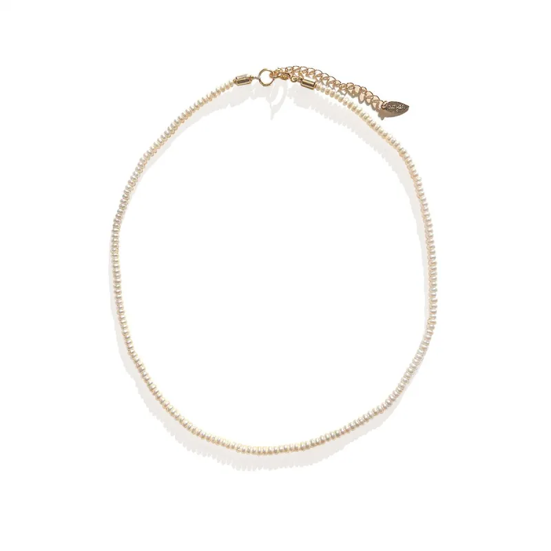 Margo Mini Pearl Necklace made by Gather Brooklyn