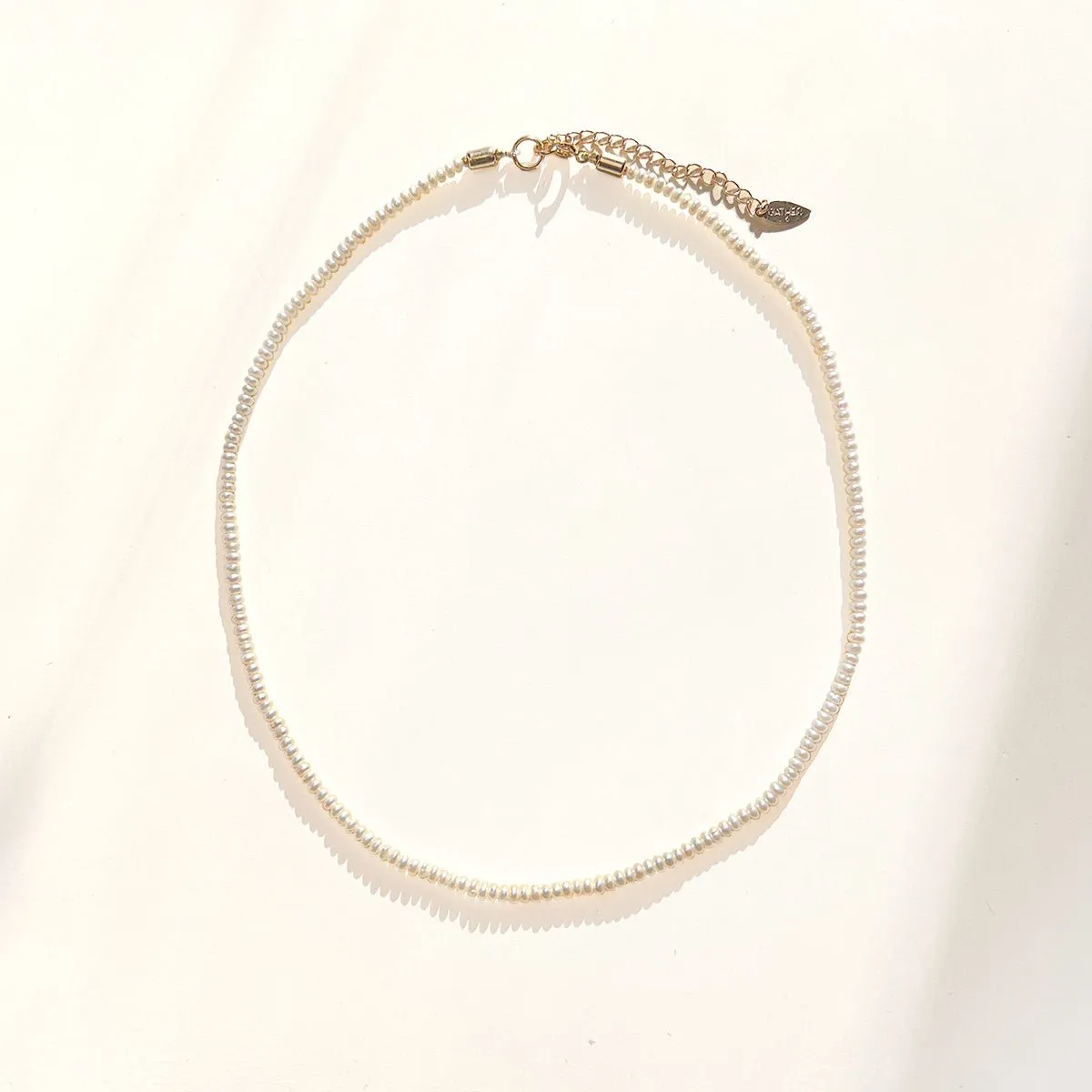 Margo Mini Pearl Necklace sold by Gather Brooklyn product image thumbnail 2