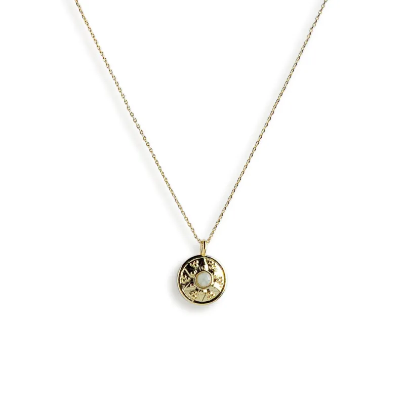 Rosette Pendant - Gold sold by Gather Brooklyn