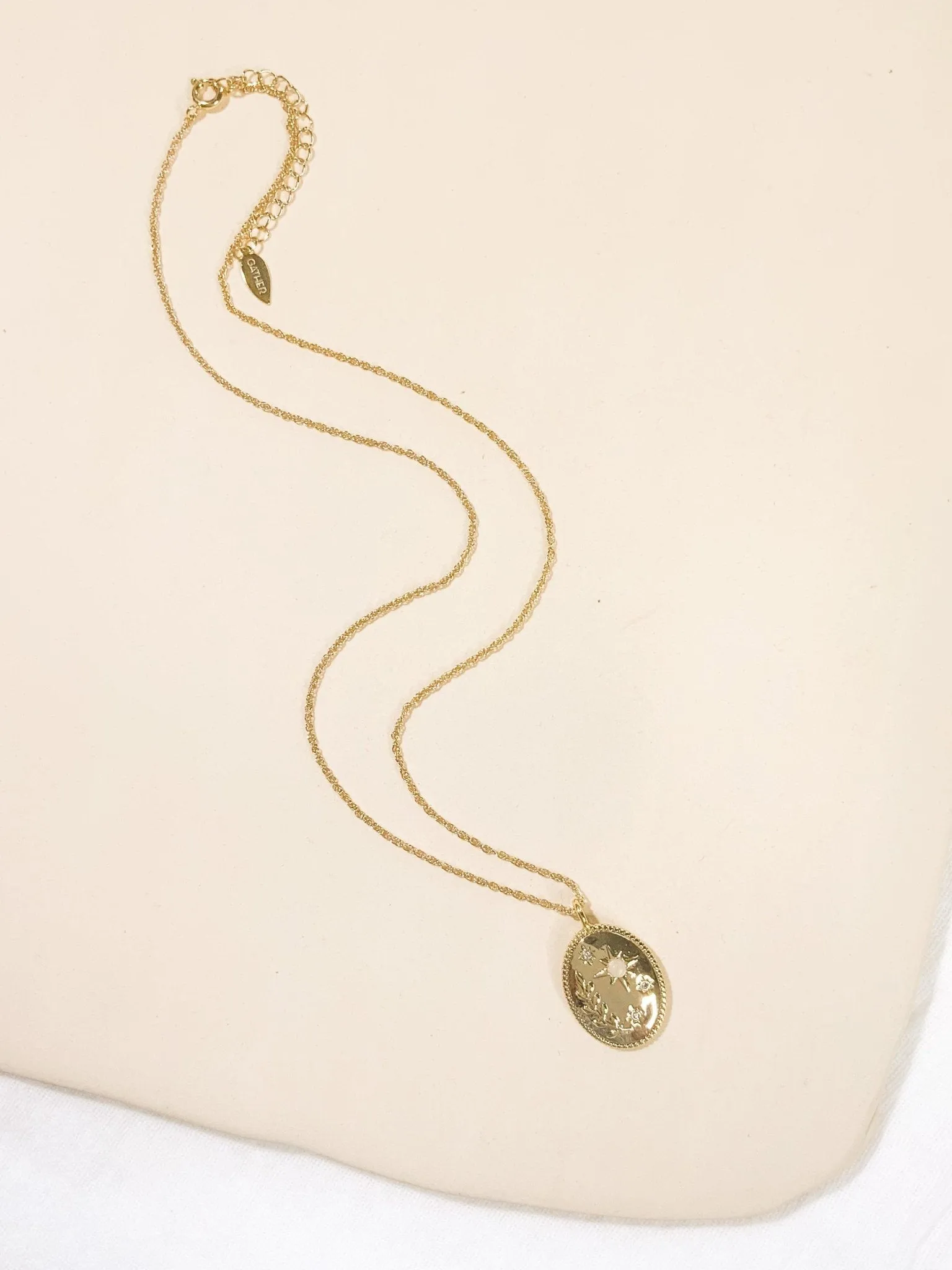 Daphne Pendant Necklace - Gold sold by Gather Brooklyn product image thumbnail 5